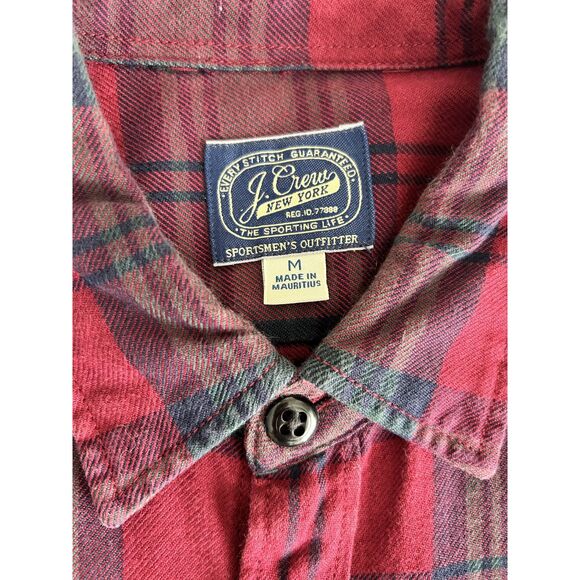 J.Crew “The Sporting Life” Plaid Flannel Shirt – Men’s M - Picture 3 of 3